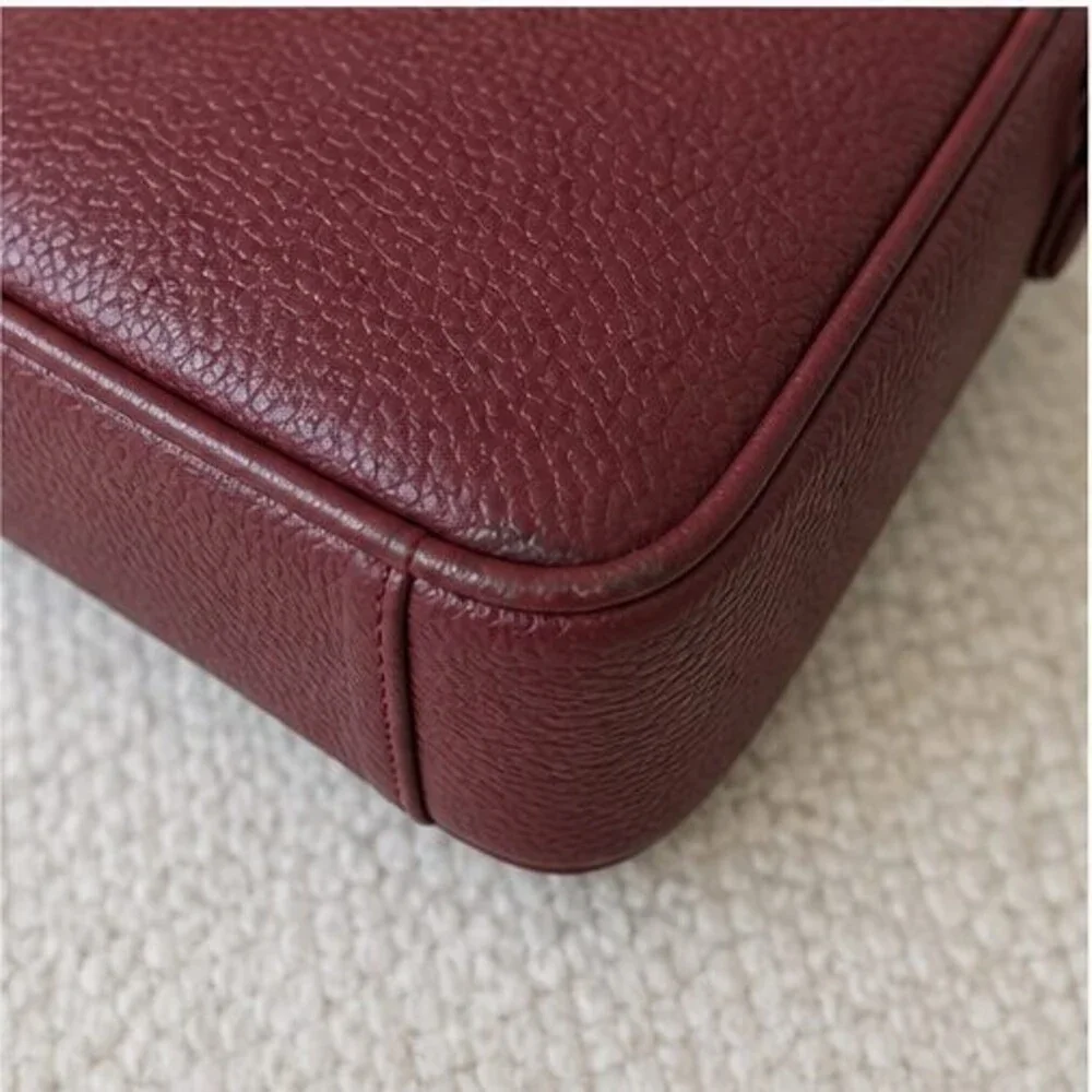 Espresso Pebbled Crossbody Bag